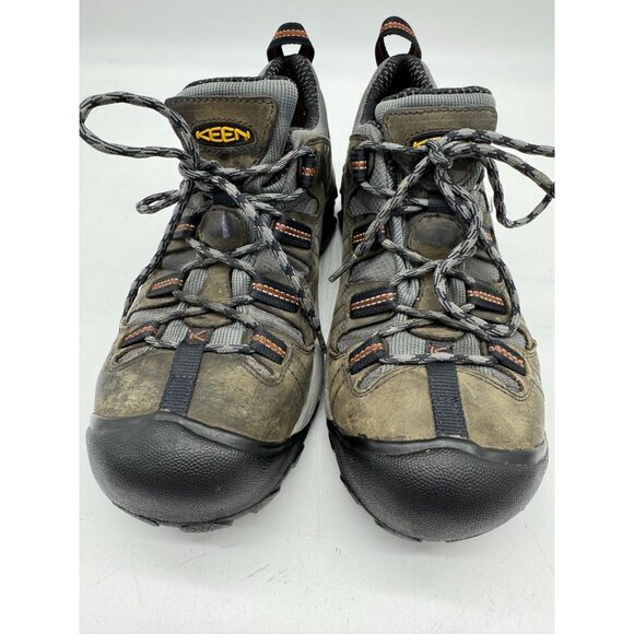 Keen Men's ASTM F2413-11 Steel Toe Utility Work Shoes Size 8 Green Black Lace Up - Picture 4 of 16